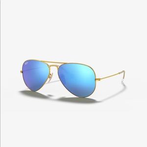 Ray Ban aviator blue flash sunglasses RB3025